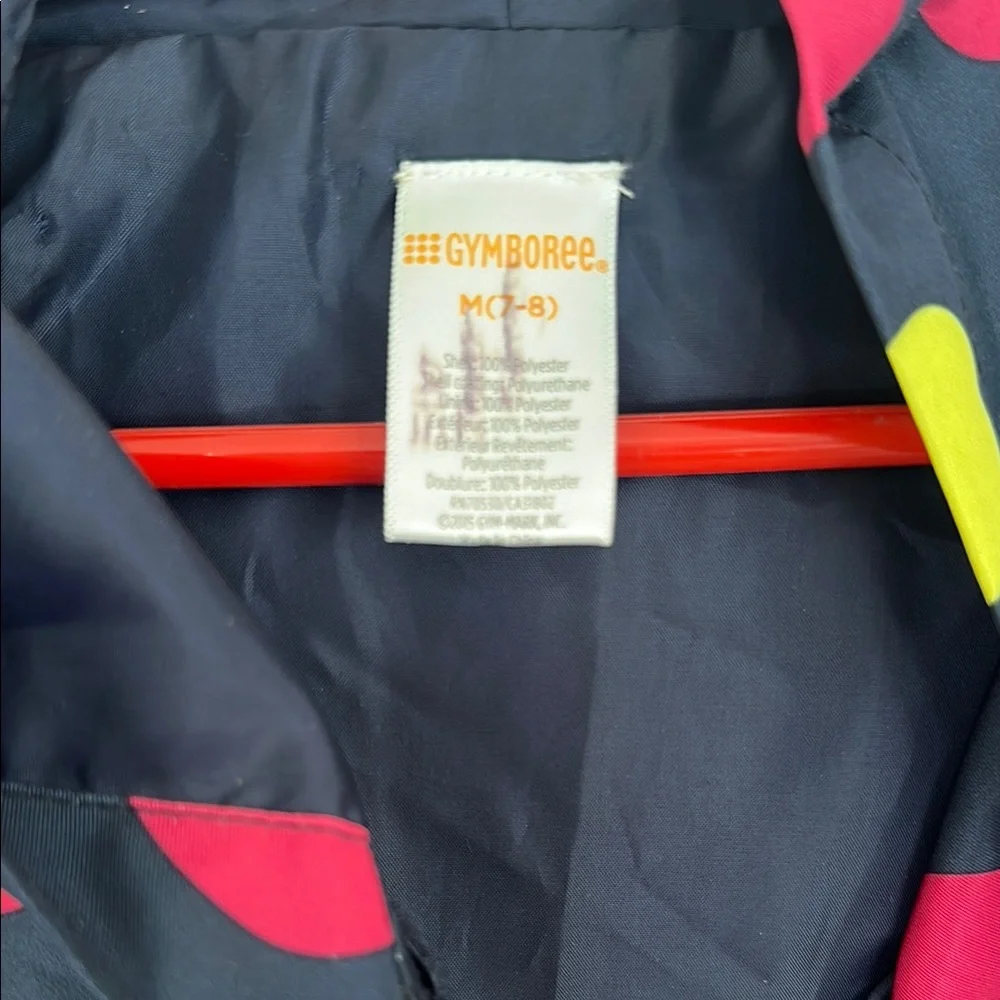 Gymboree Navy Jacket with Pink and Yellow Hearts‎